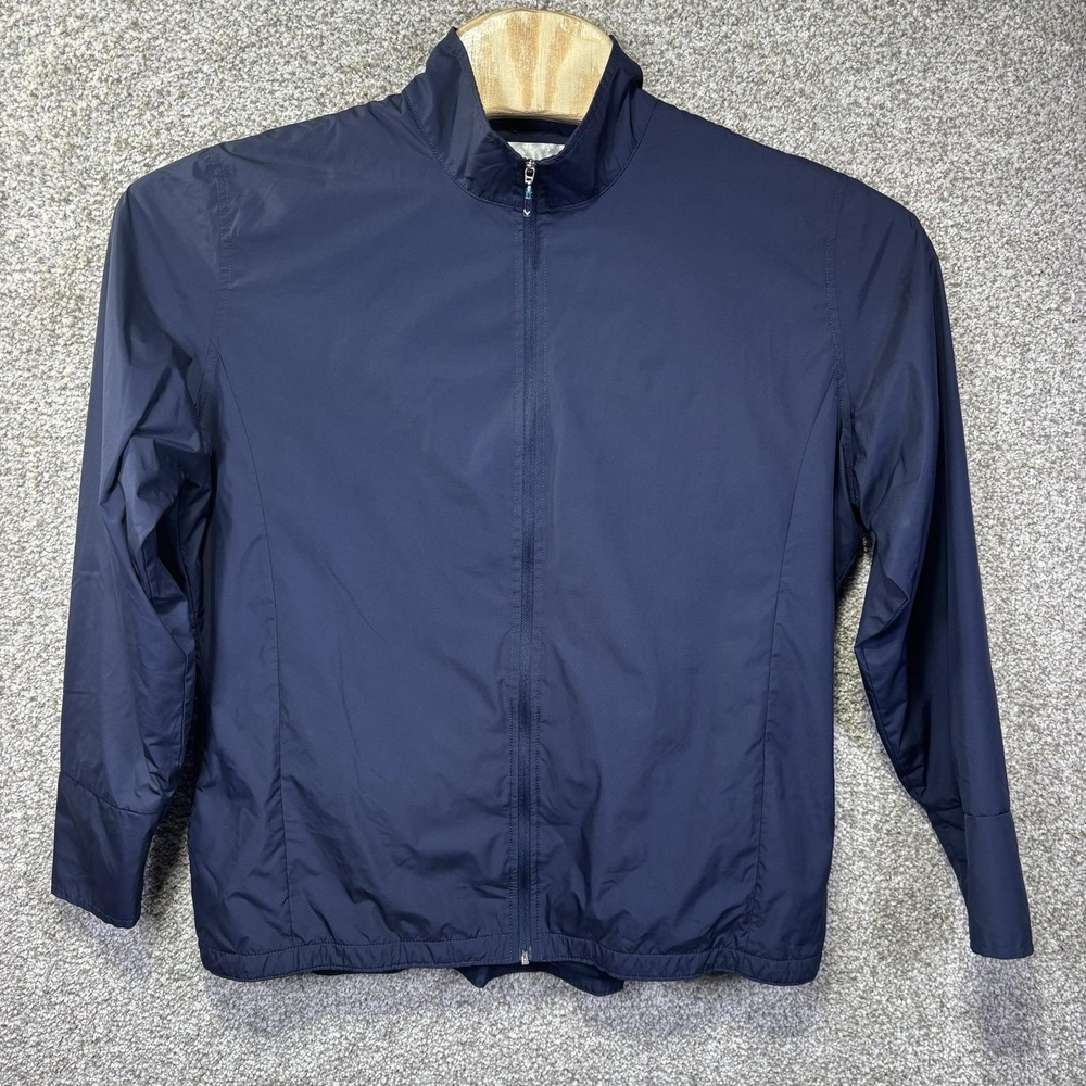 Callaway Jacket Womens XL Blue Lightweight Full Zip Golf Windbreaker Outdoor